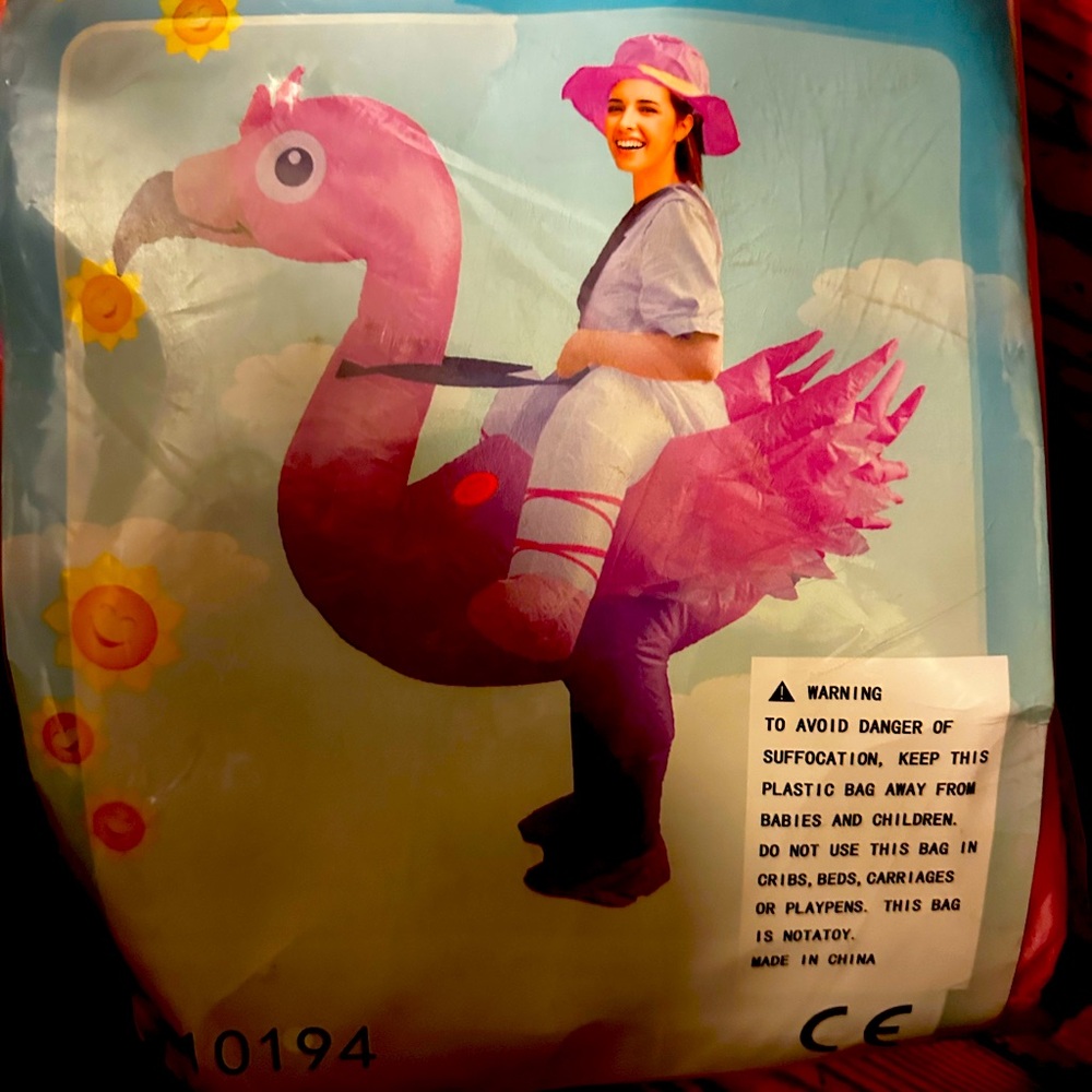 🦩 Flamingo costume adult size , have a fabulous time in this costume.New